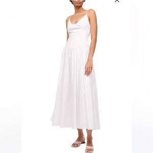 STAUD Dena Dress Size 8 White Wedding Bridal